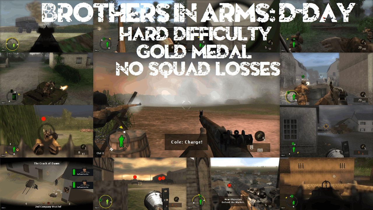 Brothers in Arms: D-Day - Campaign, Hard, Gold Medal, No Squad Losses - No Commentary
