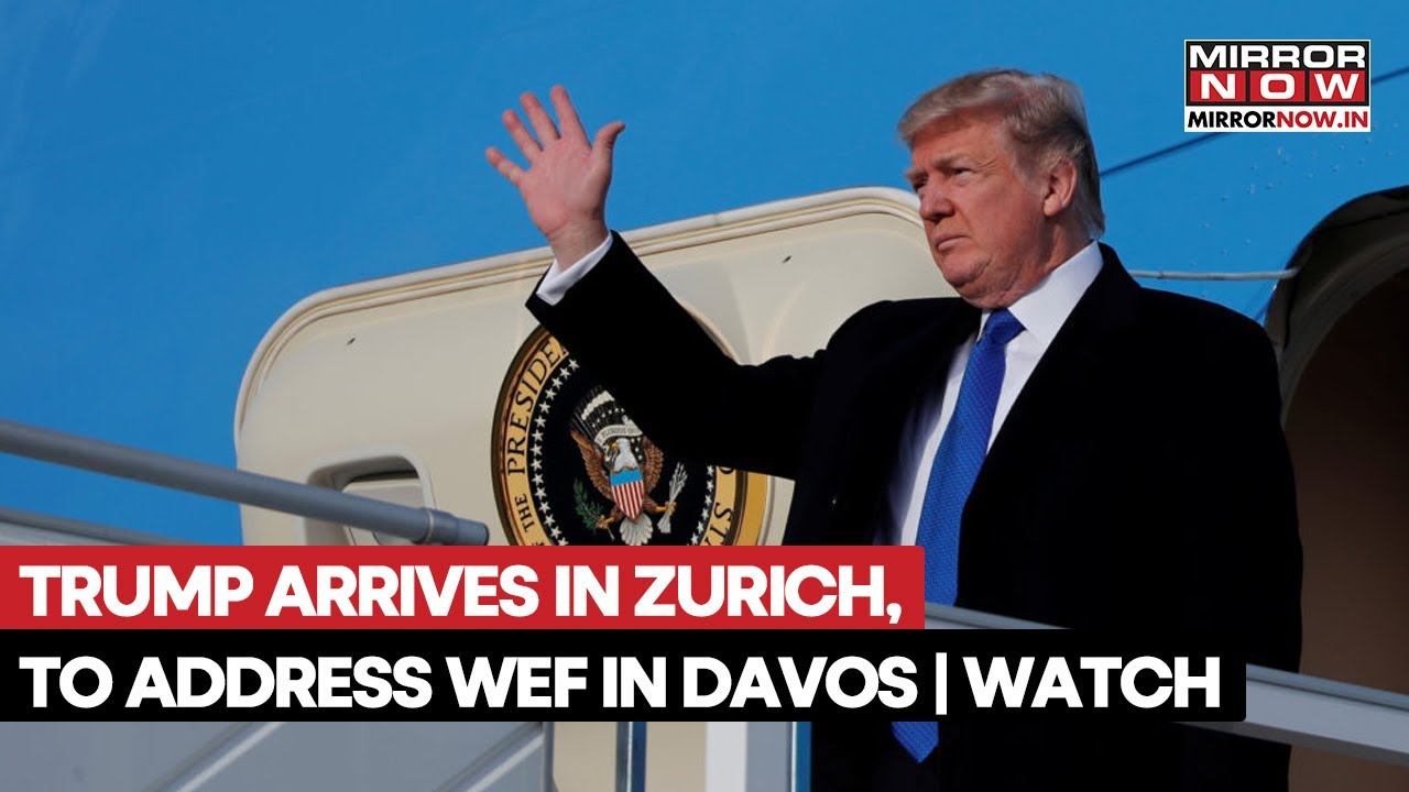 Davos 2026: Donald Trump Lands In Zurich, Travels To Davos To Address World Economic Forum | Watch