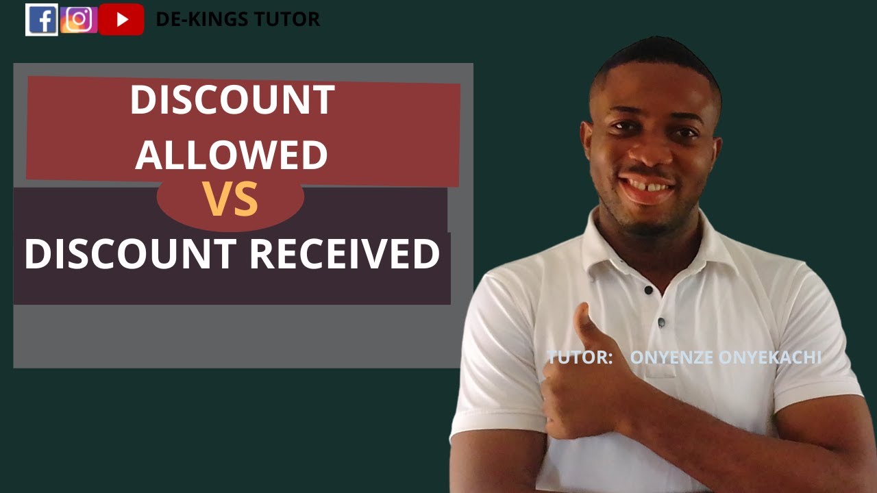 DISCOUNT ALLOWED VS DISCOUNT RECEIVED  #accounting #DIFFERENCESERIES #finalaccounts