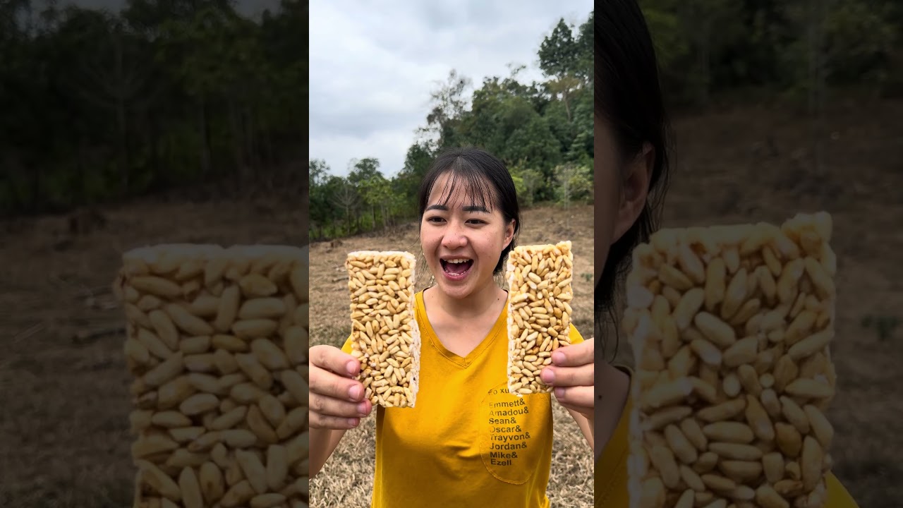 Eating puffed rice is very delicious #bushcraft #survival #camping #shorts