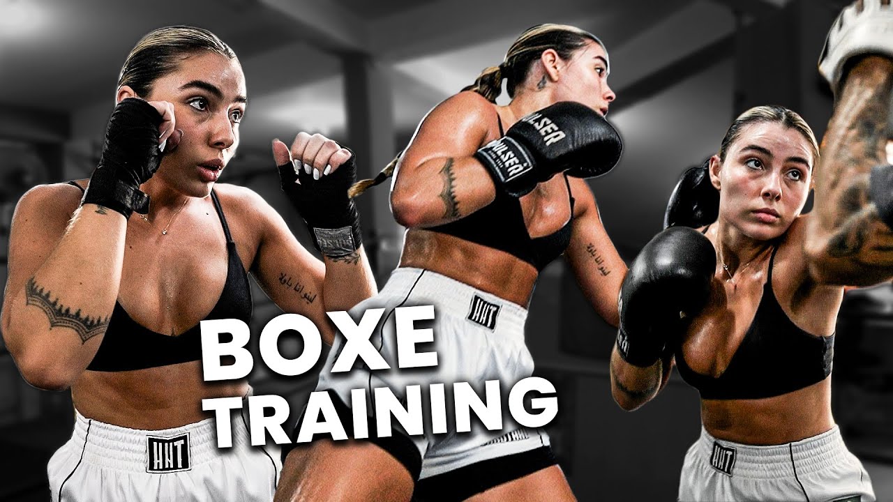 TREINANDO BOXE COM PABOOM | treino de luta / maria vieira