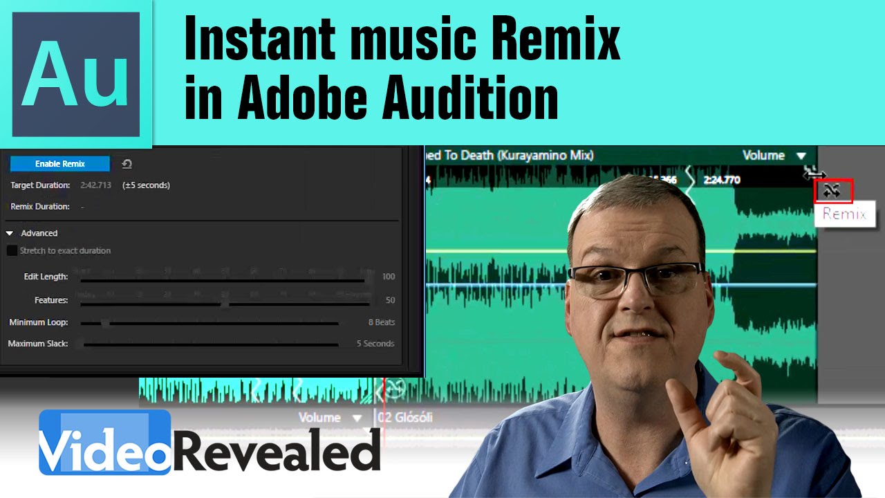 Мгновенный ремикс музыки в Adobe Audition