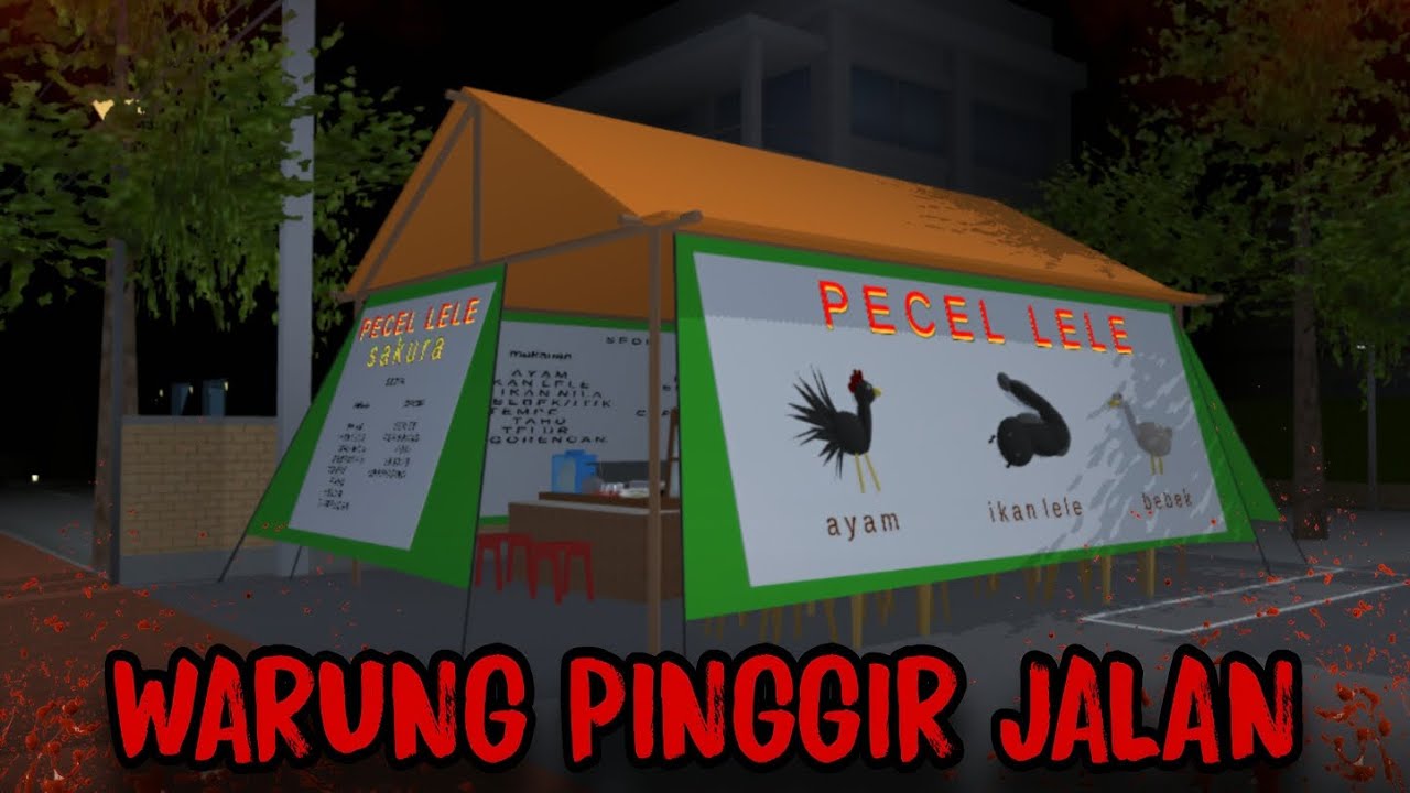WARUNG PINGGIR JALAN || HORROR MOVIE SAKURA SCHOOL SIMULATOR
