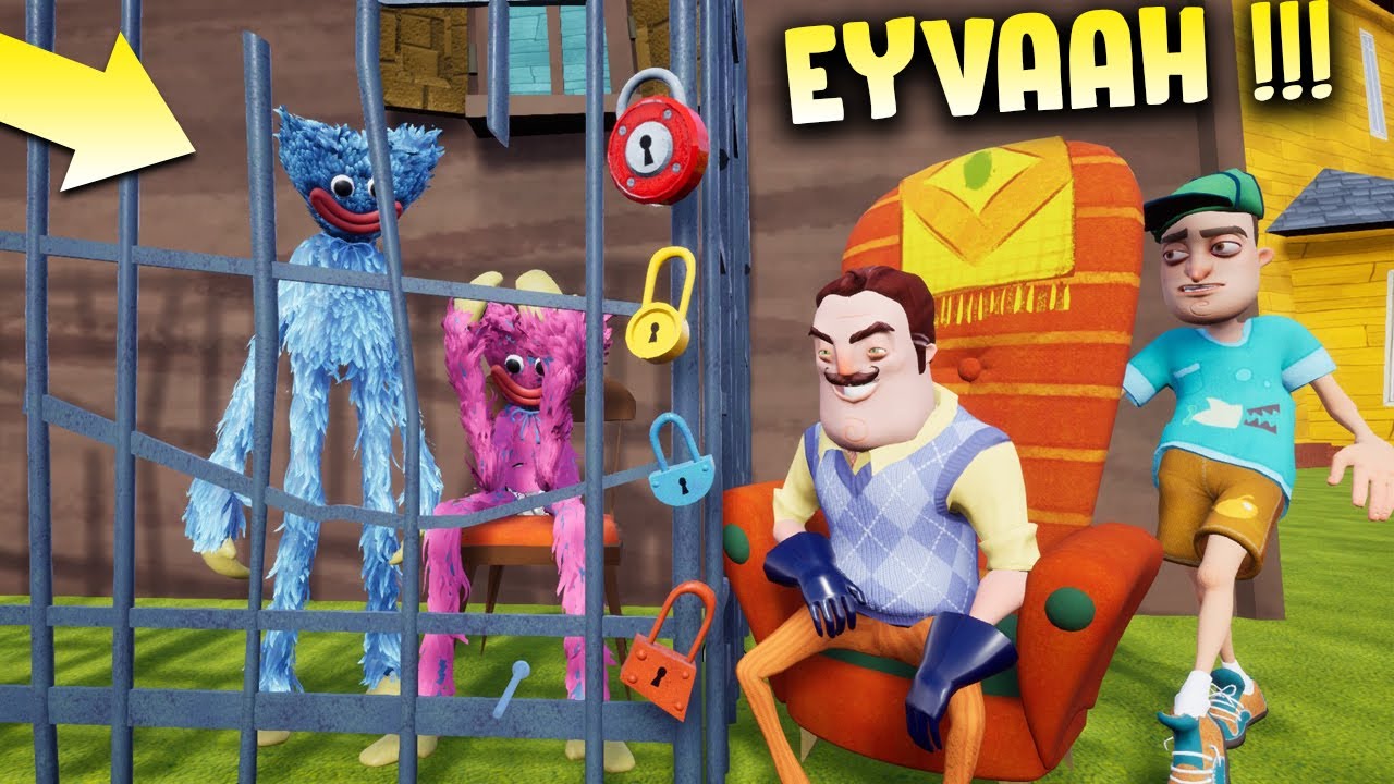 Eyvah Kaçırdı ve Hapsetti, Huggy i Kurtarmalıyım, Hello Neighbor Mod