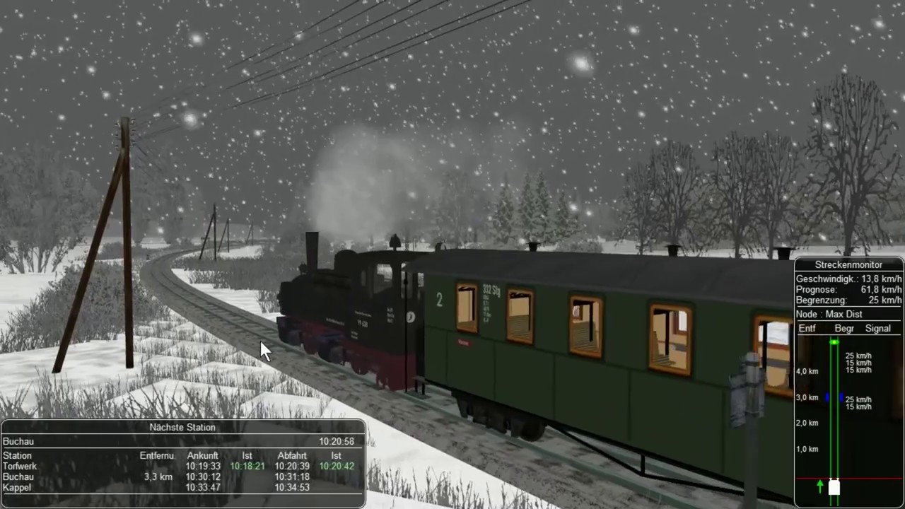 Open Rails - Federseebahn Schussenried - Riedlingen Winter MSTS