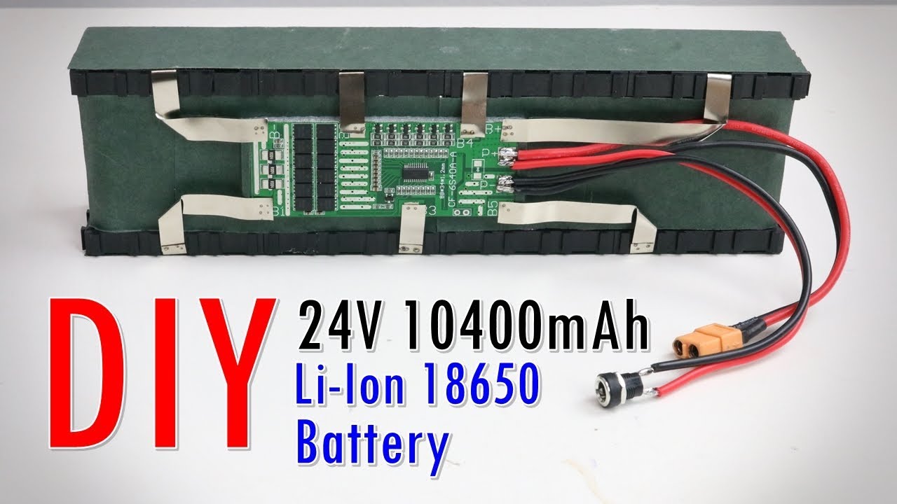 DIY 24V 10400mAh  ประกอบแบตเตอรี่ลิเธียม  แบบเชื่อมจุด
