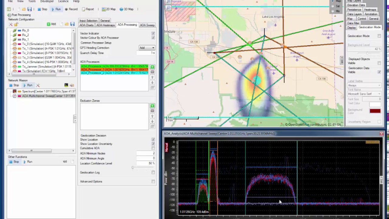 CRFS Software Simulation Tools: Part 9 (Multitarget geolocation)