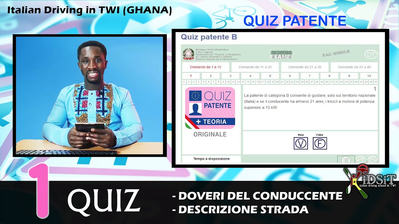 Italian Driving in Twi ¦ QUIZ ¦ Doveri conduccente  ¦ Twi Ghana 🇬🇭