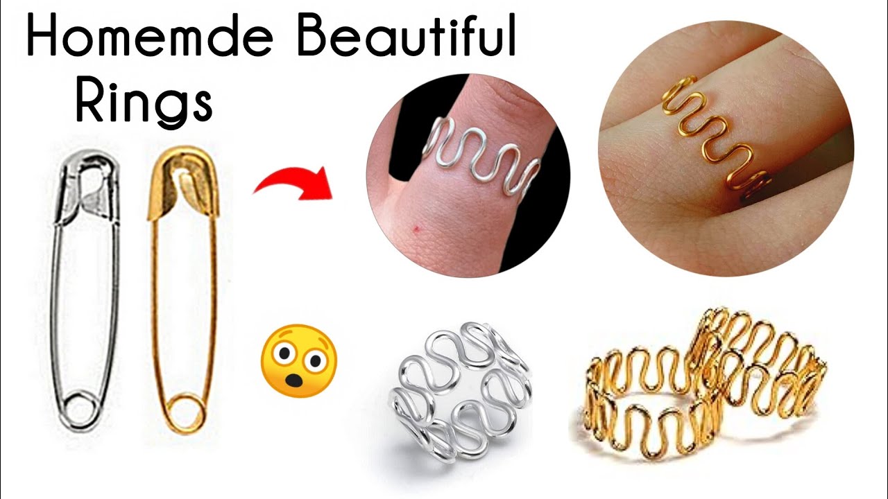How to make beautiful rings😍🥰/how to make rings at home/diy rings/diy homemade cute love rings