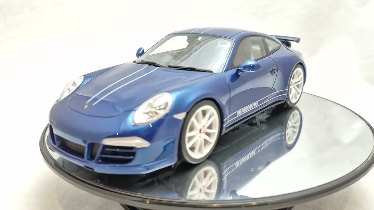 GT Spirit 2013 Porsche 911 991 Carrera 4S Aerokit Cup 5 Million Facebook Fans Edition Aqua Blue