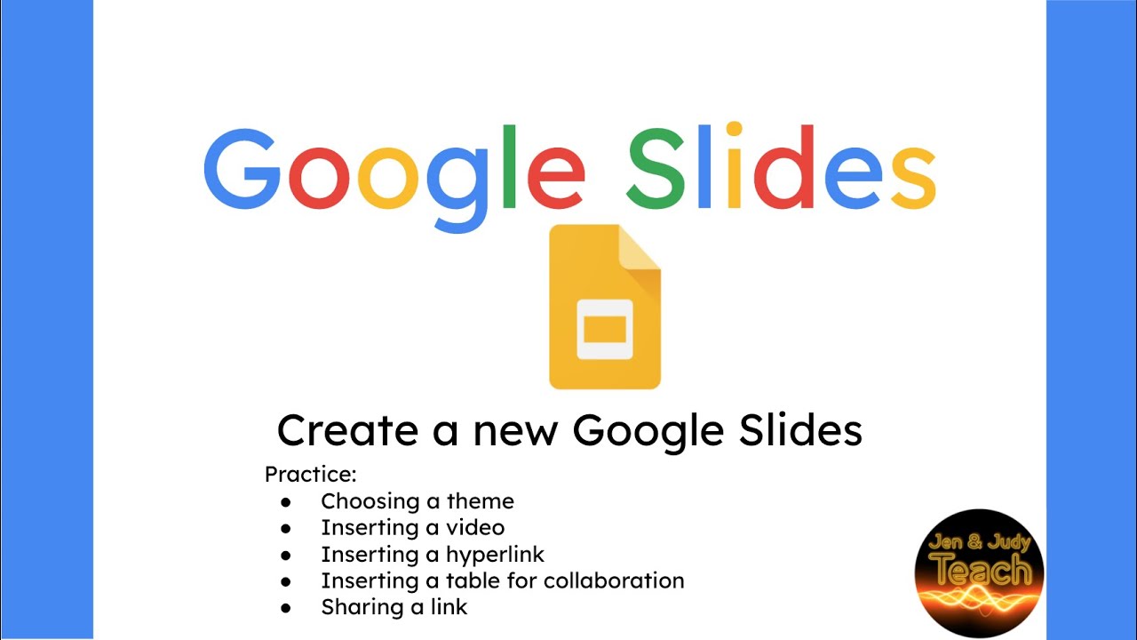 Google Slides: Basic tools create edit share