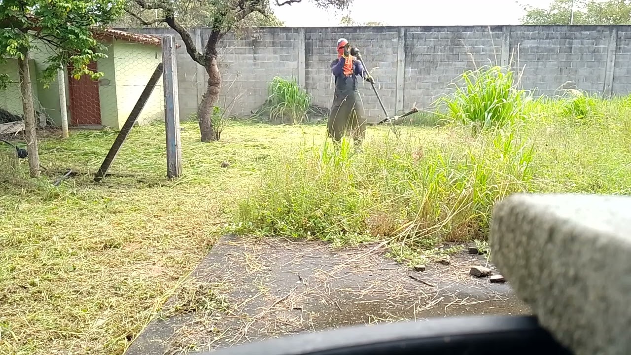 roçada em chácara 1800m2    parte 1