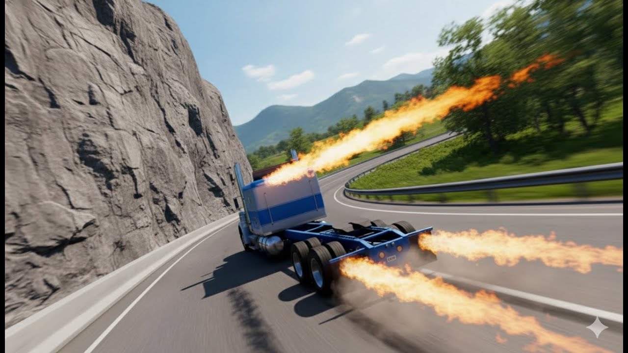 Conquering the death slope! 🏆 (BeamNG.drive)