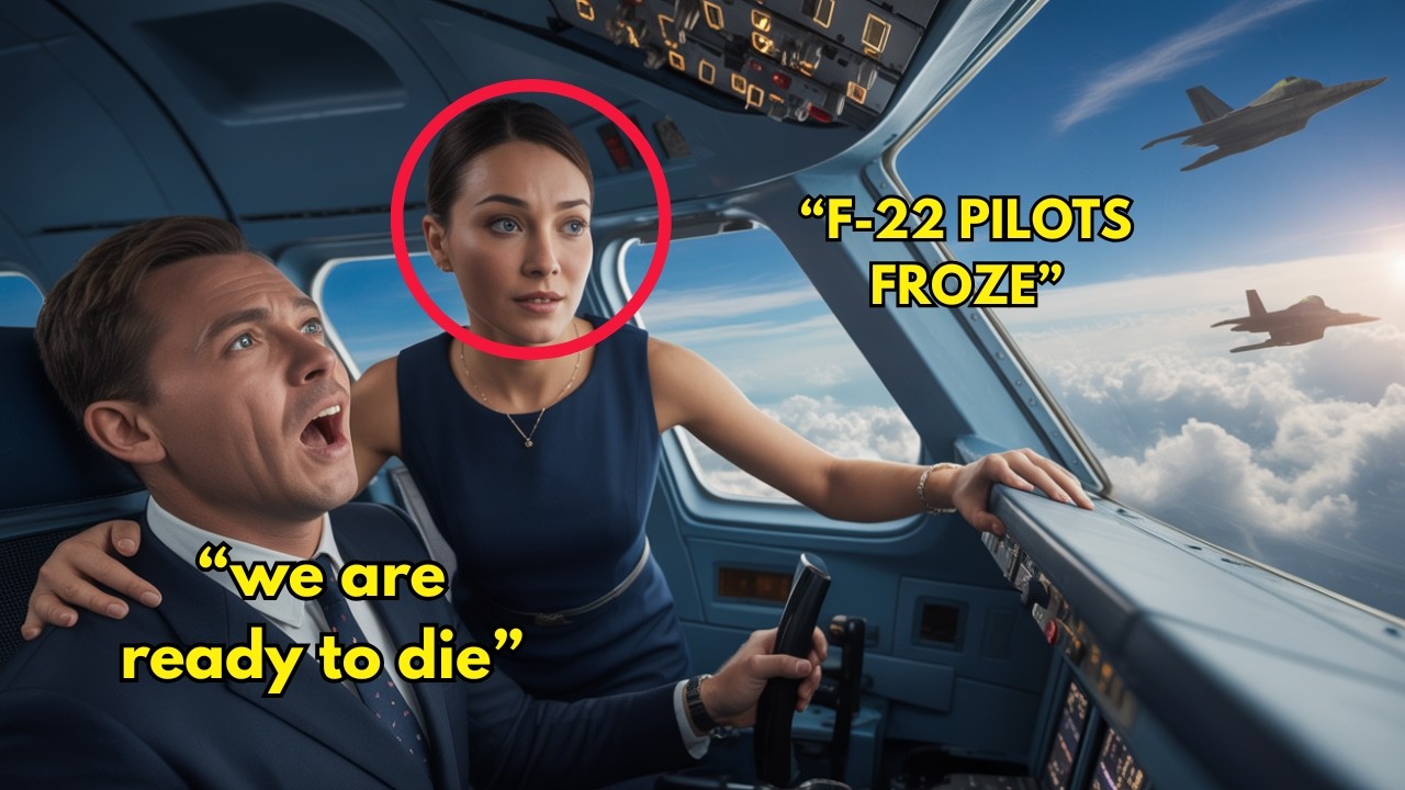 Captain Ready to Die, Plane Falling — Until a Girl Stood Up and F-22 Pilots Froze
