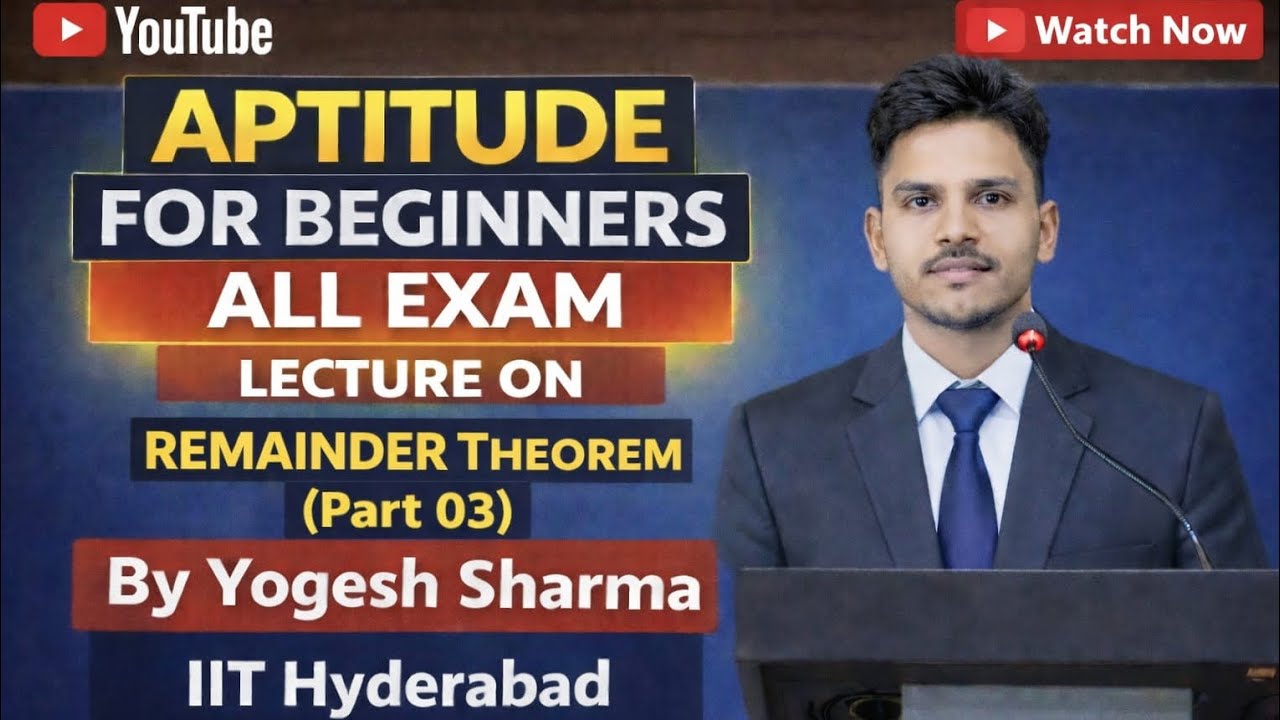## CONCEPT THROUGH QUESTIONS @REMAINDER THEOREM PART-3 ##