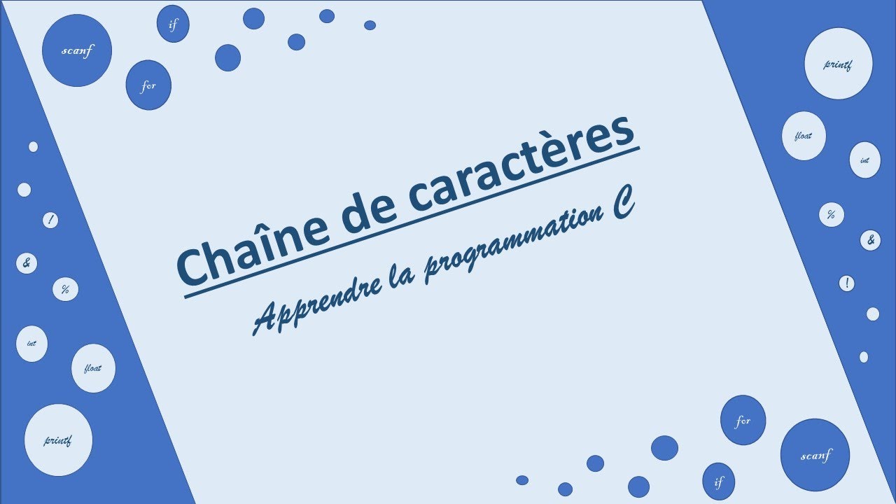 Langage C: Chaîne de caractères