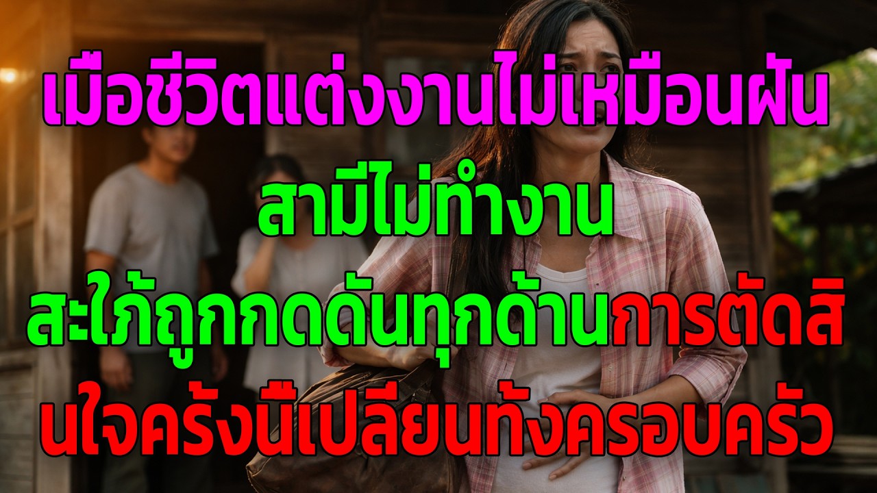 เมื่อชีวิตแต่งงานไม่เหมือนฝัน สามีไม่ทำงานสะใภ้ถูกกดดันทุกด้านการตัดสินใจครั้งนี้เปลี่ยนทั้งครอบครัว