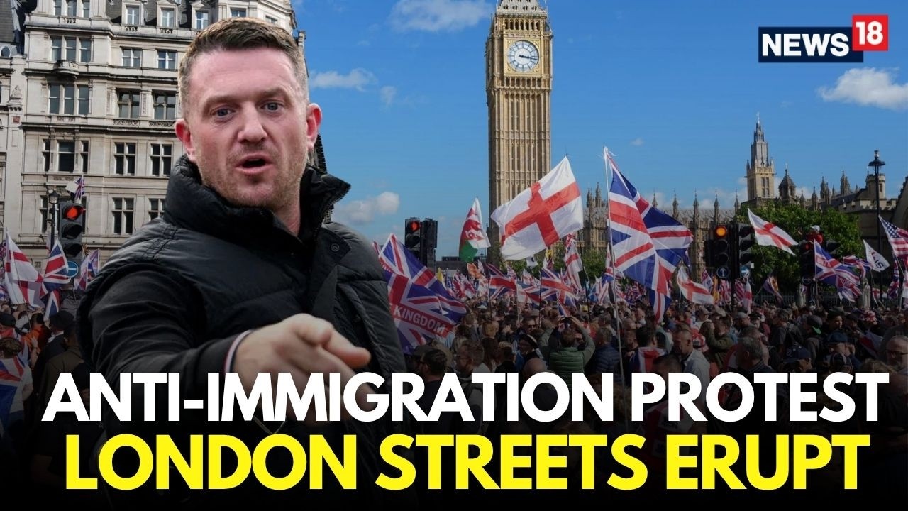 Tommy Robinson Rally LIVE: Protesters Clash With Police |Unite the Kingdom |Anti-Immigration Protest