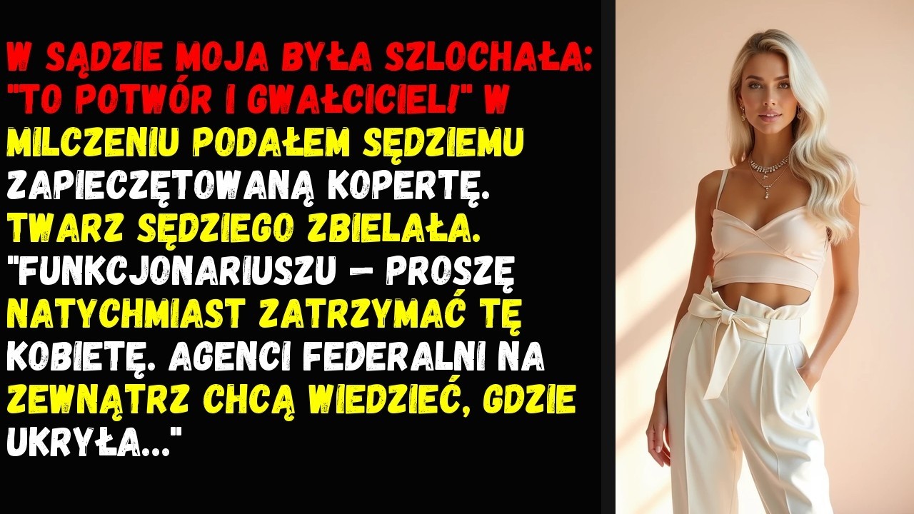 W sądzie moja była szlochała: 