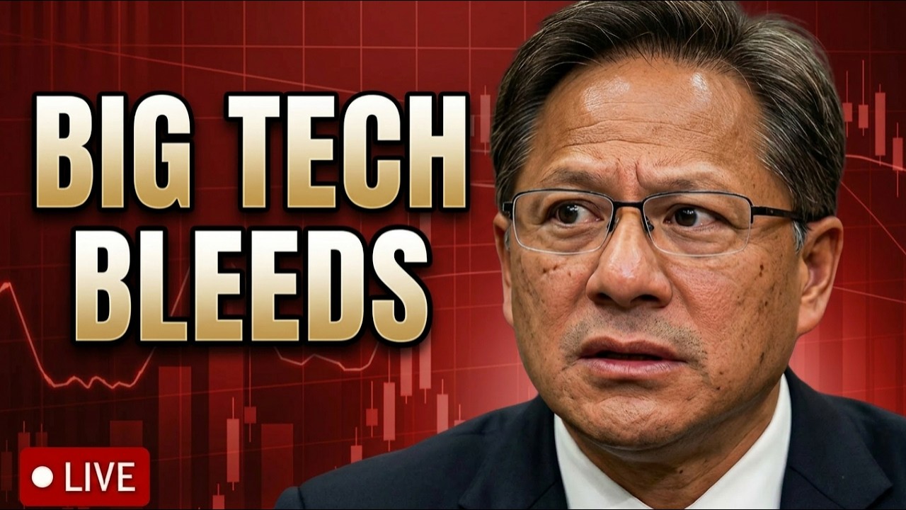 🔴BIG TECH & SPACEX BLEED, MARKET DUMPS, BTC & GOLD CRASH?! | LIVE TRADING