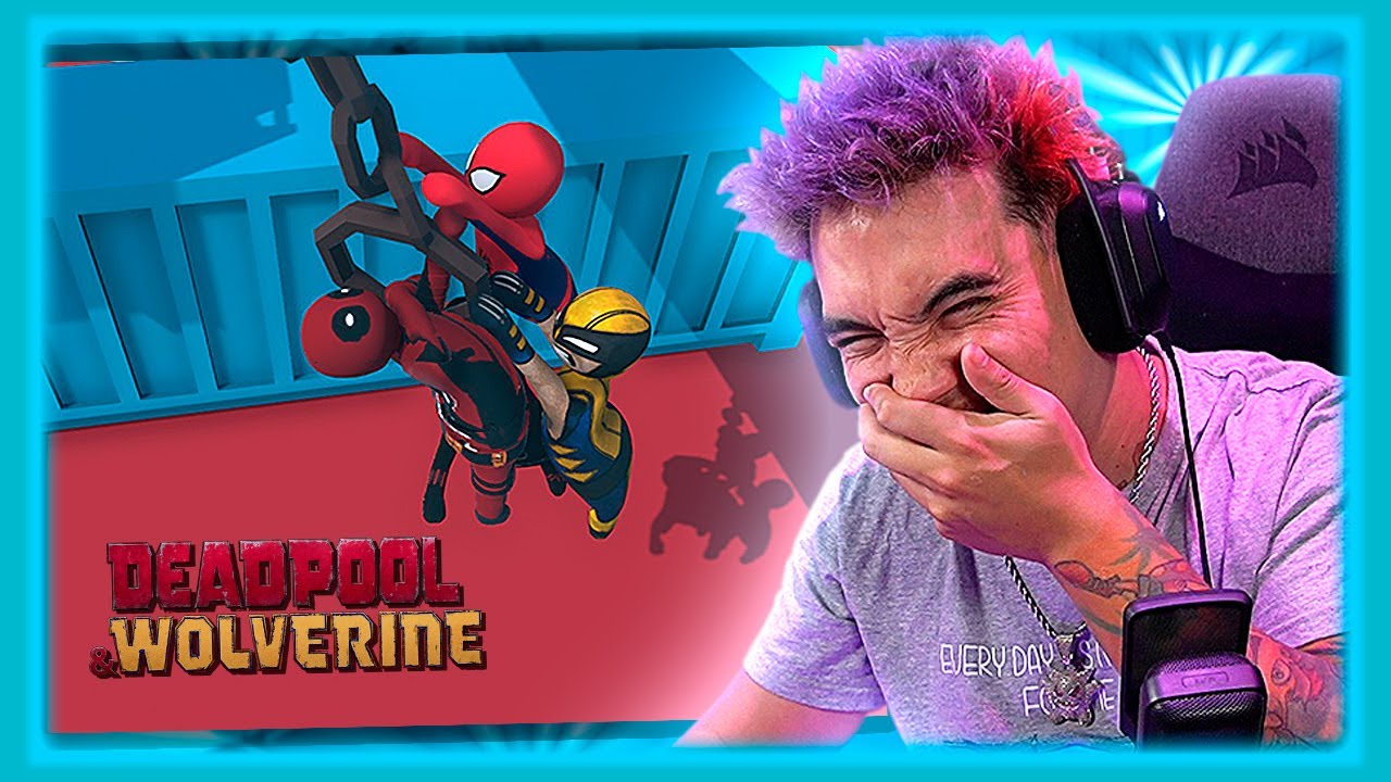 DEADPOOL Y WOLVERINE VINIERON A JUGAR 💜 Human: Fall Flat | Kick Stream