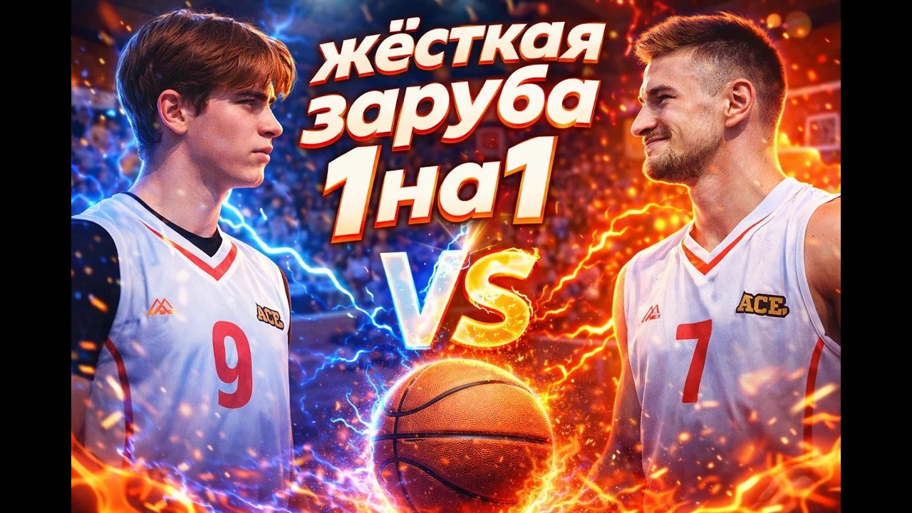 Баскетбол 1vs1. Очень потная игра!