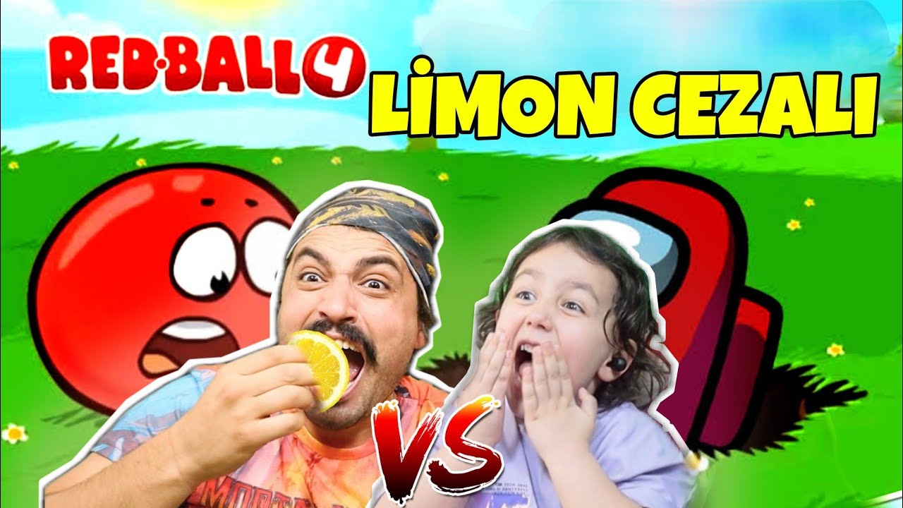 LİMON CEZALI! LİMON YEMEKTEN OYUN OYNAYAMADIK😄  | RED BALL İÇİNDE AMONG US !!