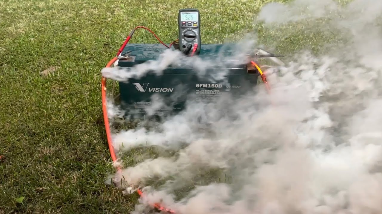 What happens when you short out a 150ah battery, 2700A!?