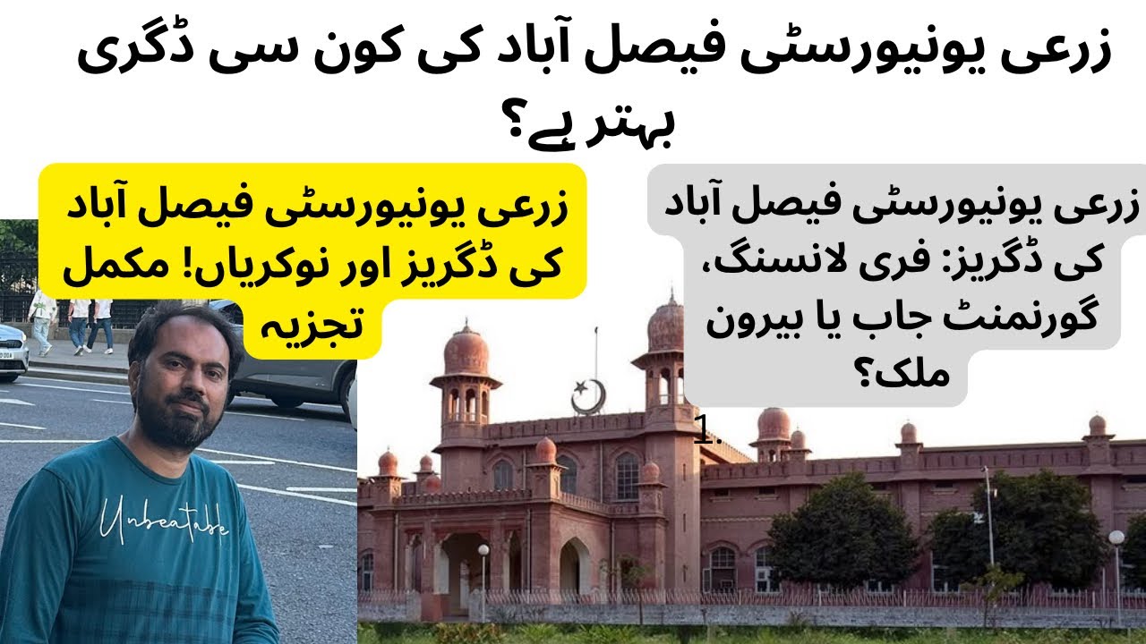 Scope of Undergraduate Degrees from Agriculture University Faisalabad (UAF) Pakistan