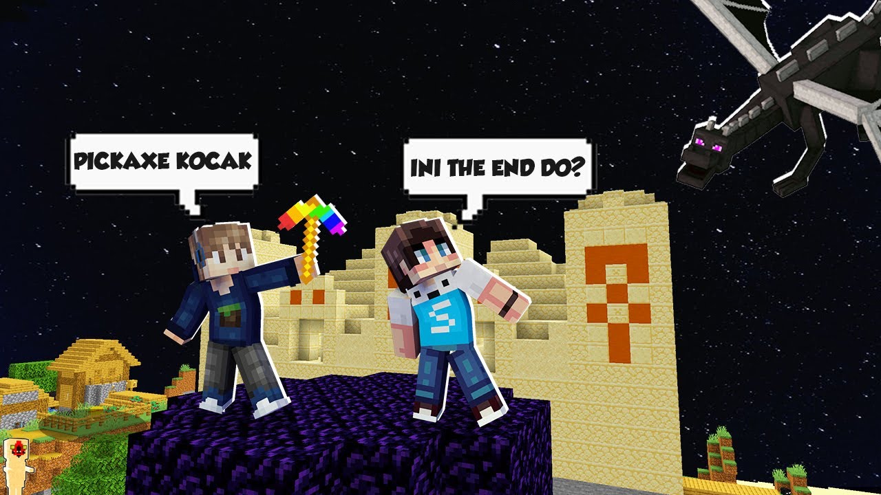 MINECRAFT TAPI KITA BIKIN PICKAXE BISA MEMUNCULKAN BANGUNAN!!!