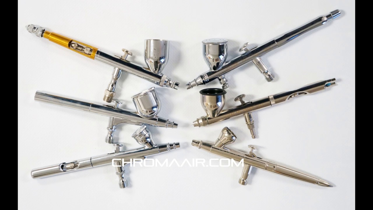 Airbrush test, review and comparison #2: H&S, Badger, Paasche, Creos, Iwata, Sparmax
