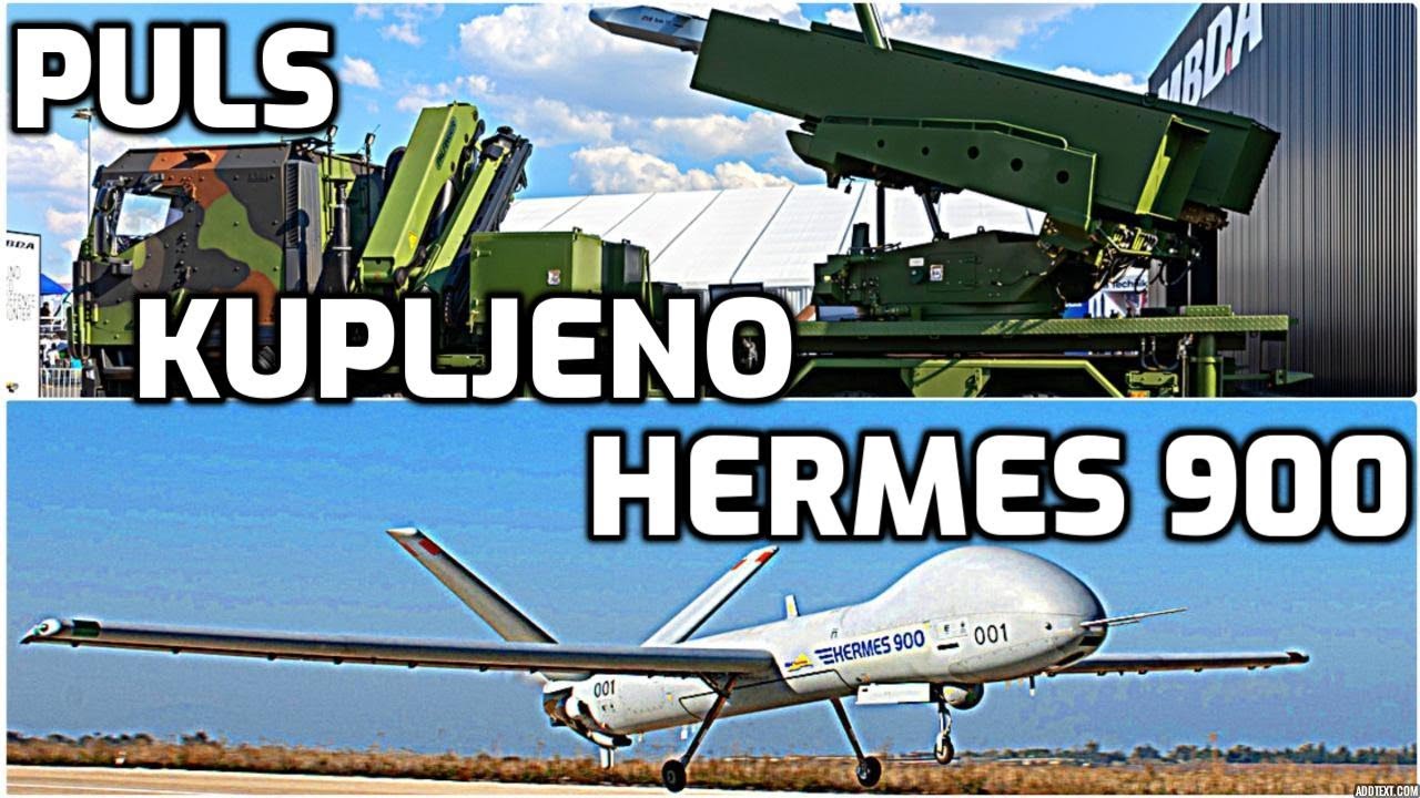 Srbija kupila raketne sisteme PULS i dronove Hermes 900 Serbia bought PULS MLRS, UAV Hermes 900