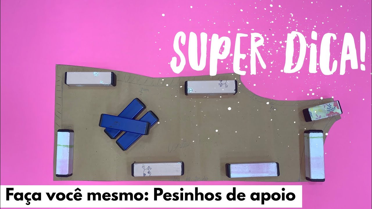 Aprenda COMO FAZER PESINHOS DE APOIO para cortar o tecido sob o molde