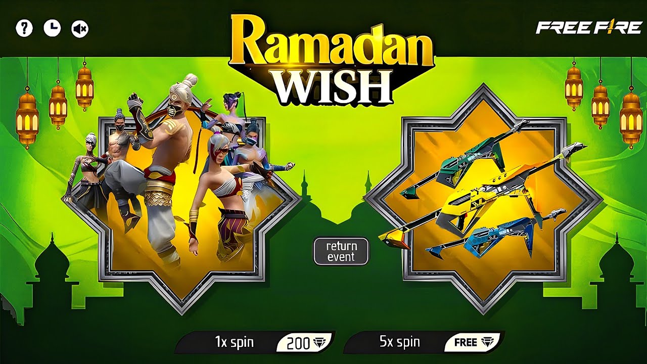 Ob52 100% Ramadan Wish Event 2026💥| Next Mystery Shop Discount Event | Free Fire New Event