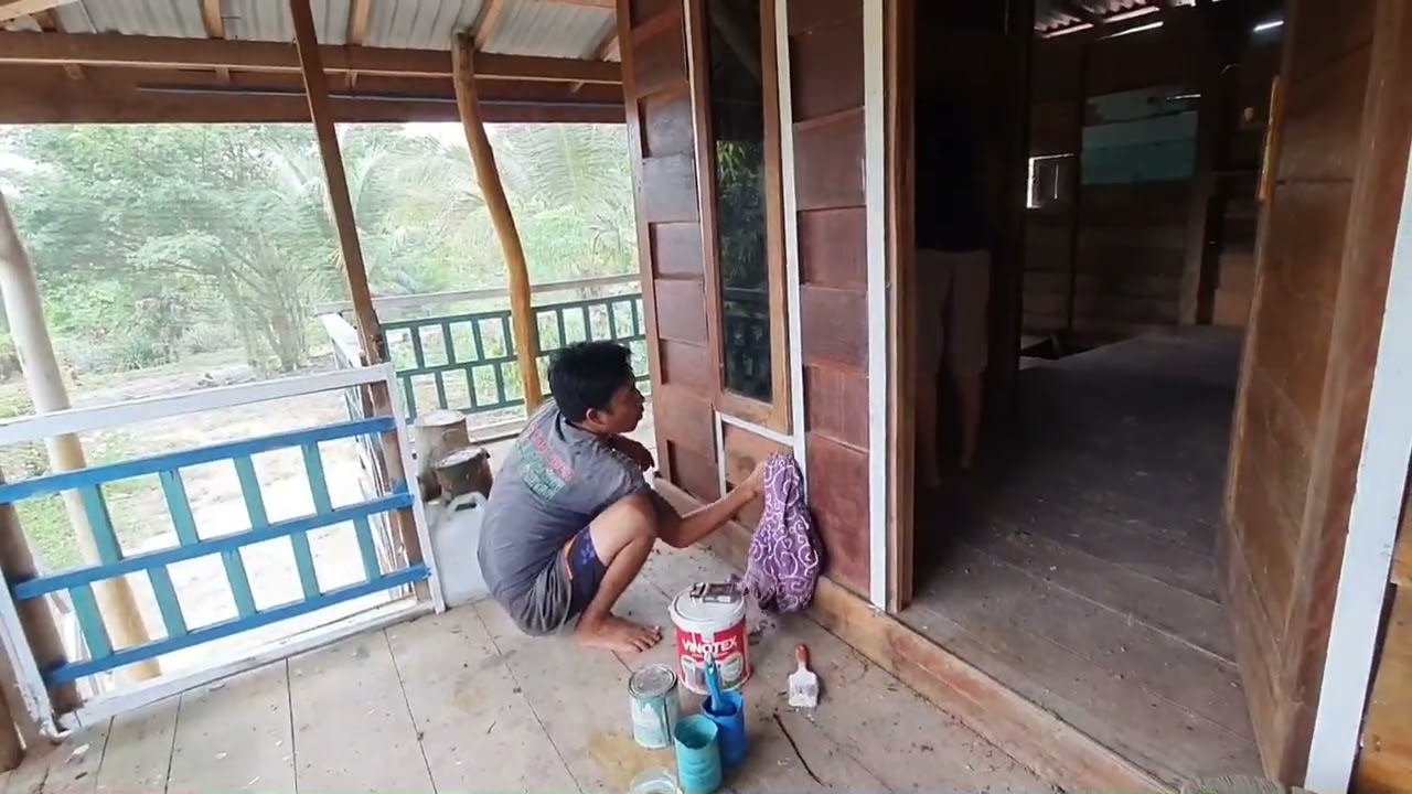 Lama tak di huni membersikan pondok lantai atas bersama @meliandanitv