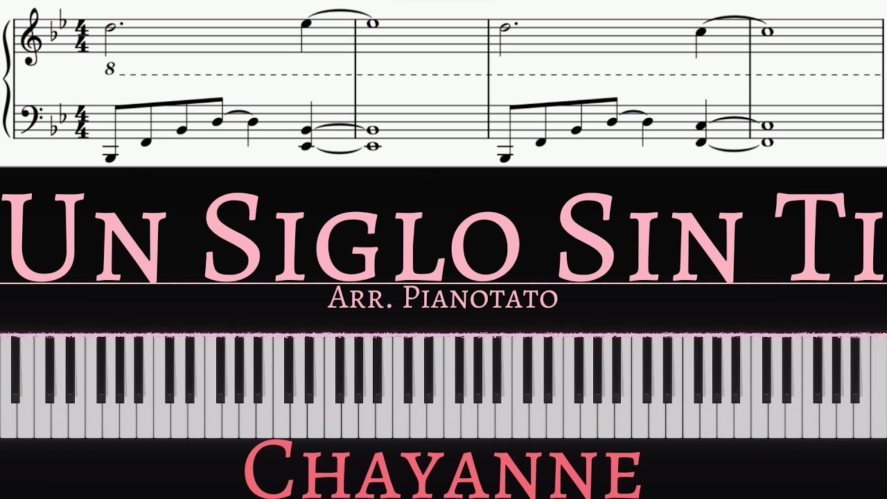 Un Siglo Sin Ti - Chayanne | Piano cover by Pianotato