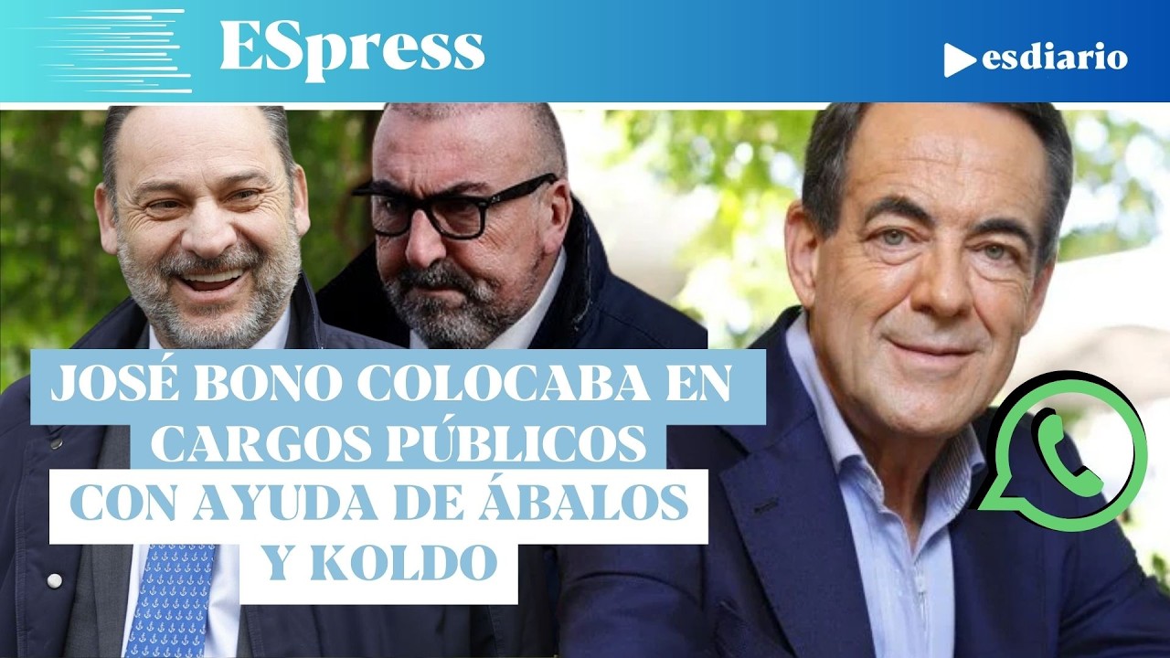 Así 'enchufaba' José Bono a Álvaro Lario Ruiz con un sueldo de 36.000€ con ayuda de Ábalos y Koldo