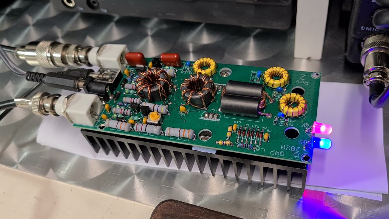 Qrplabs Qcx mini 20mhz. with Qrplabs 50watt amp.