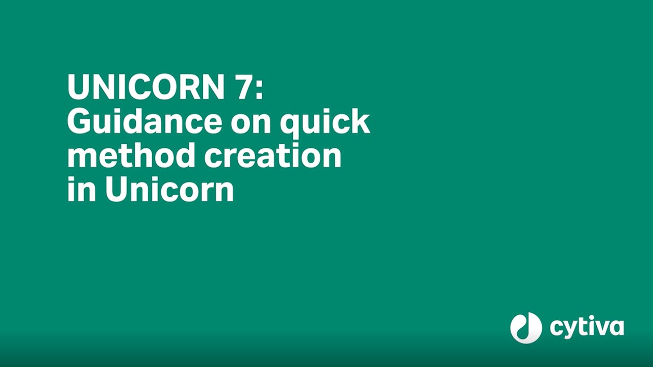 UNICORN&trade; 7 control software tutorial: How to quickly set up and run a method