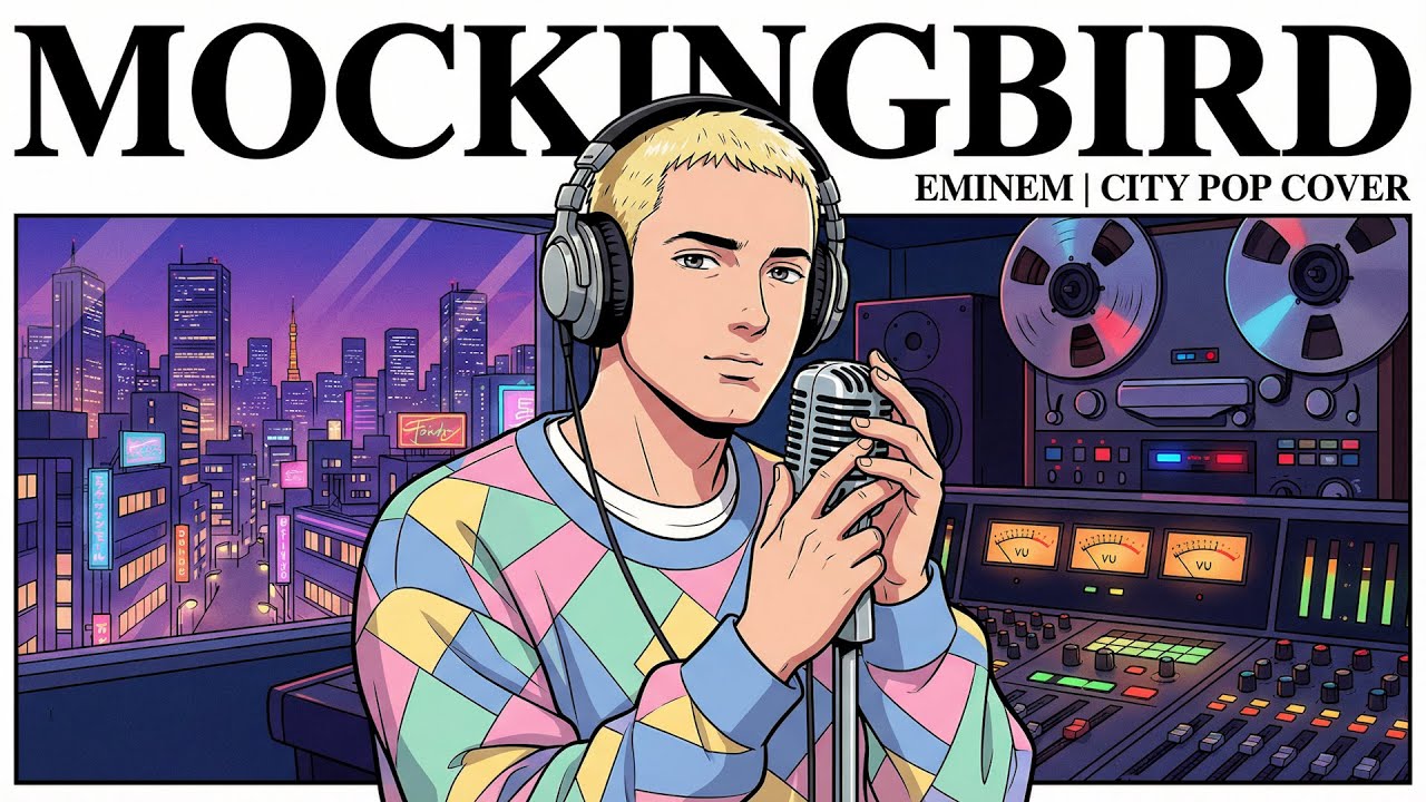 Eminem's lullaby... but it's a nostalgic 80s dream 🌙 (Mockingbird Remix)