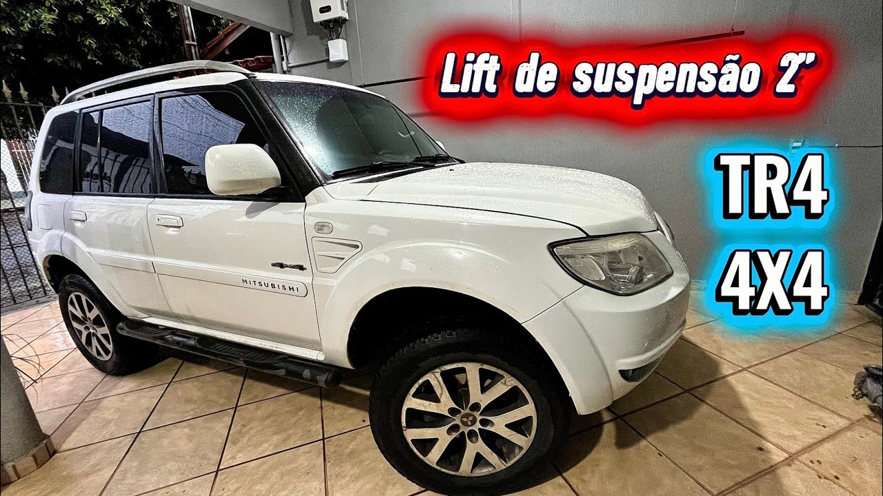 Como é feita essa customização na Pajero TR4. Lift de suspensão de 2 polegadas. 