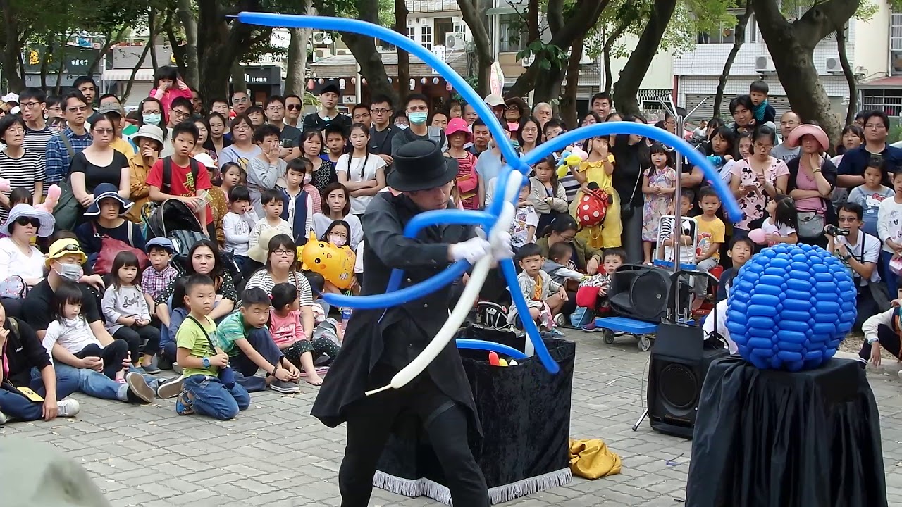 台南市水坪塭公園街頭氣球表演part03