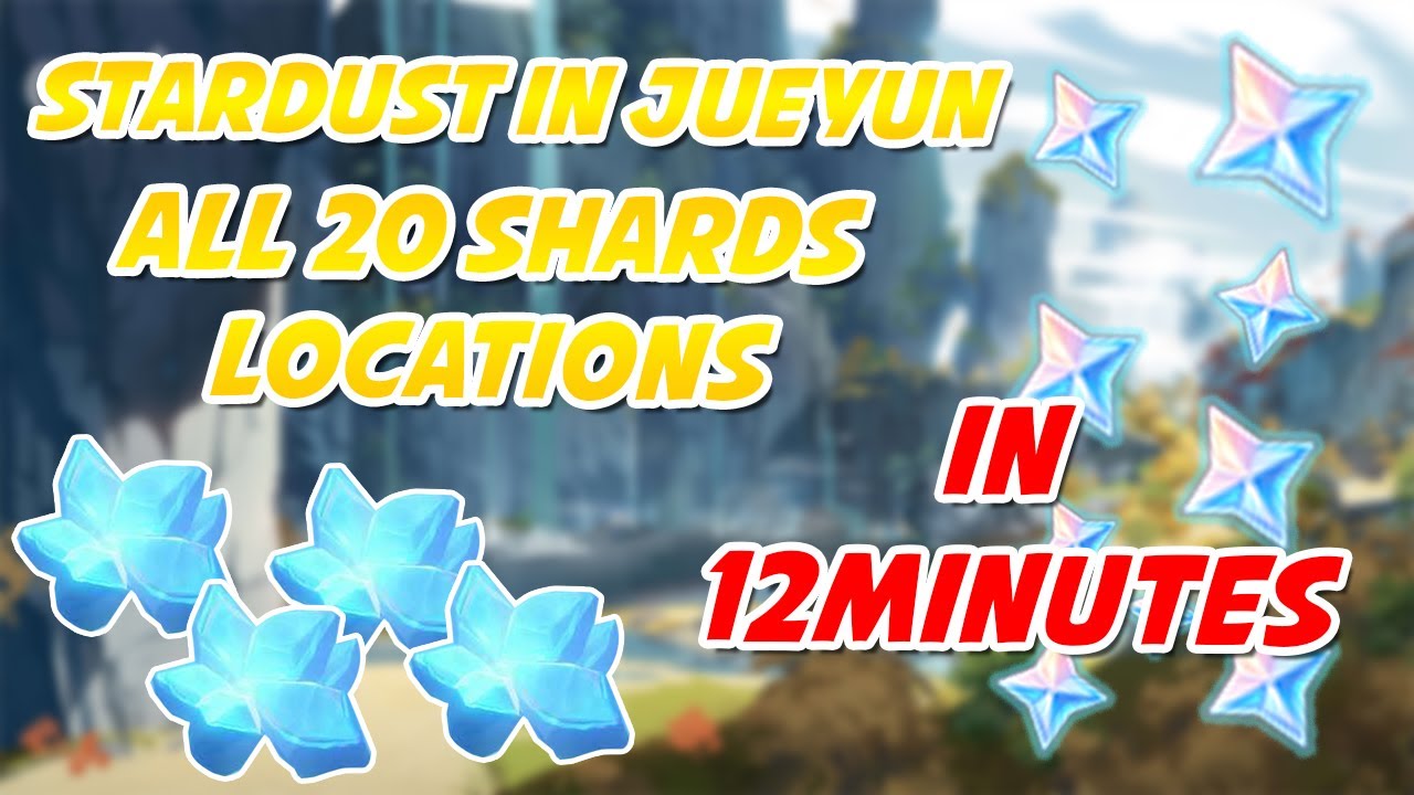 Stardust in Jueyun ALL Meteorite Locations Genshin Impact Unknown Stars  Day 2