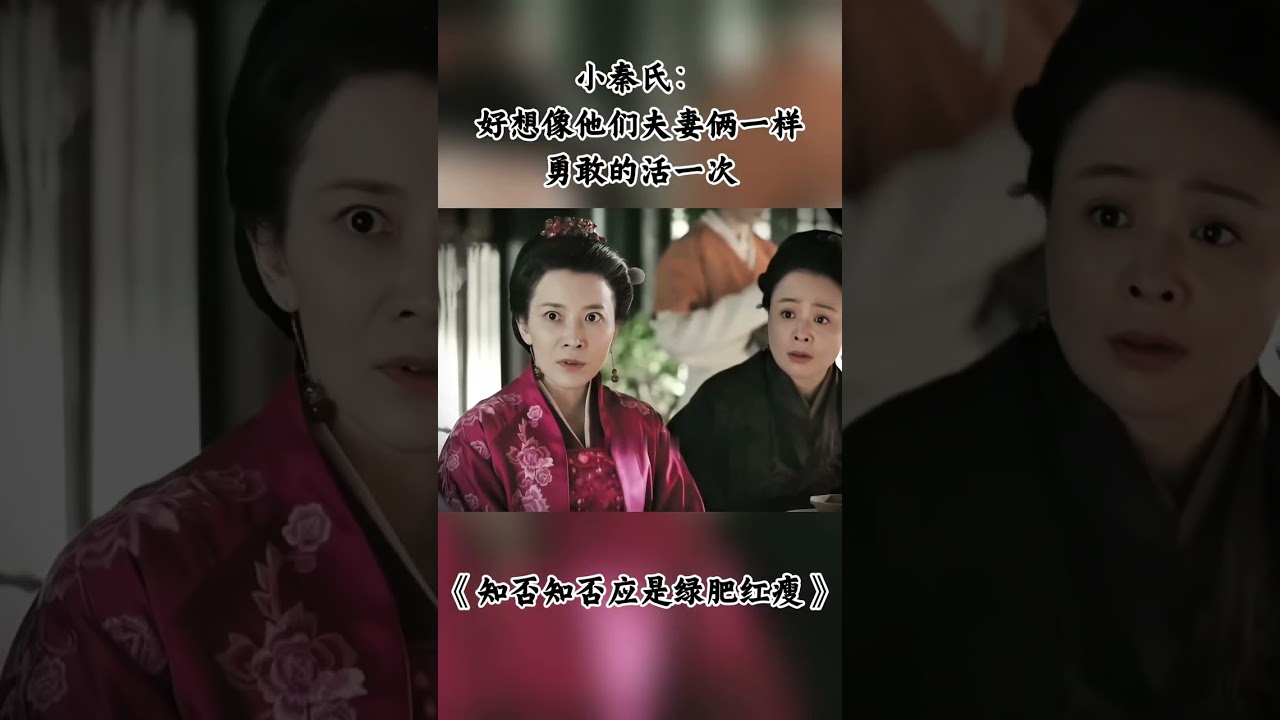 小秦氏：好想像他们夫妻俩一样勇敢的活一次 #知否 #知否知否应是绿肥红瘦 #赵丽颖 #冯绍峰