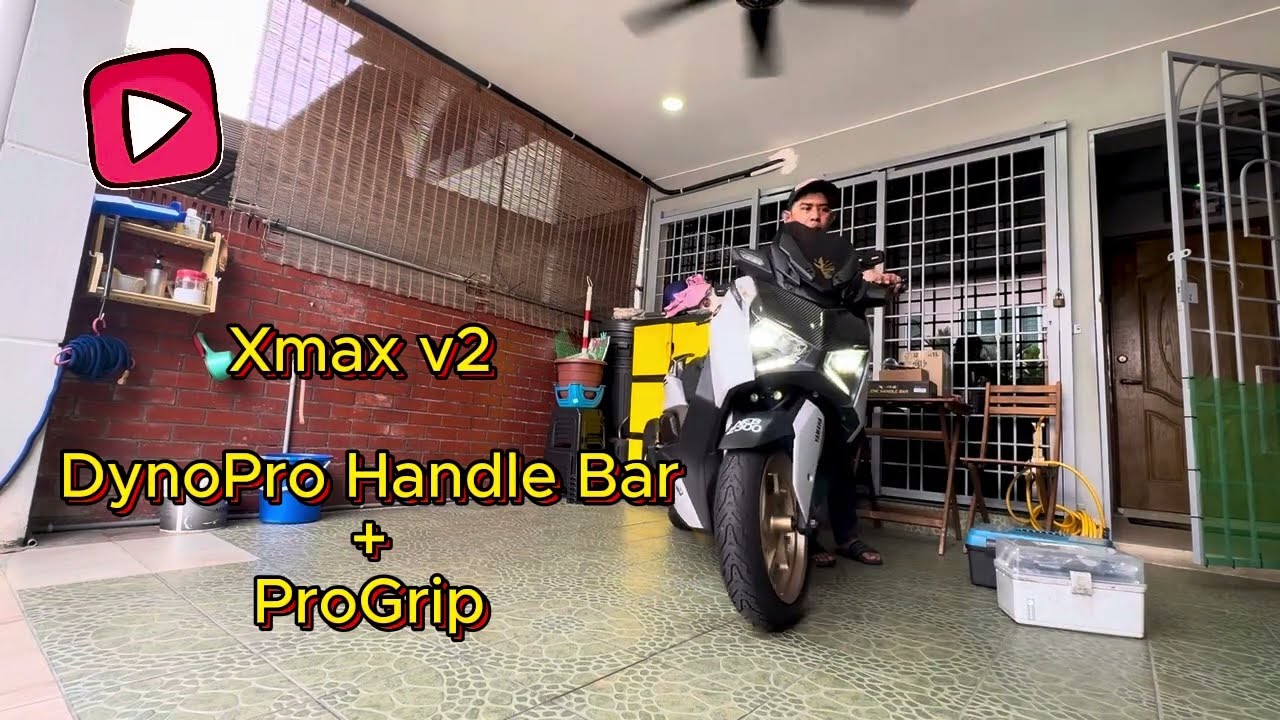 Xmax v2 DynoPro Handle bar + ProGrip trottle grip