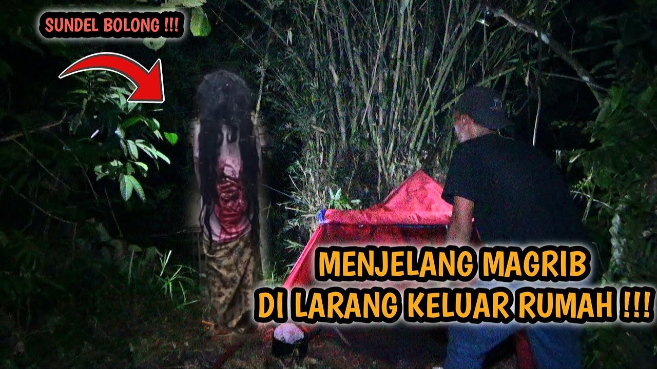 CAMPING HOROR‼️ penampakan terbang di atas tenda-hantu sundel bolong mendekati bakaran dupa