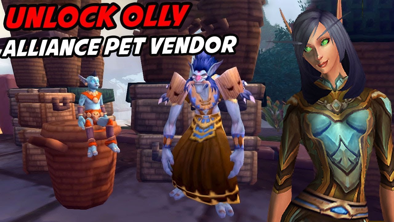 How to Unlock the Pet Vendor Selling Alliance Pets in Battle for Azeroth