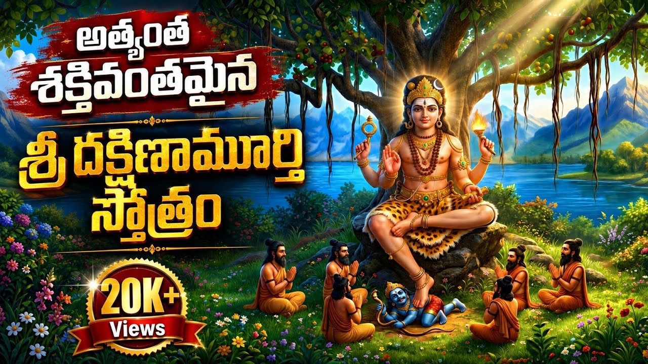 శ్రీ దక్షిణామూర్తి స్తోత్రం | Dakshinamurthy Stotram with Meaning | #trending #reels #viral #shorts 