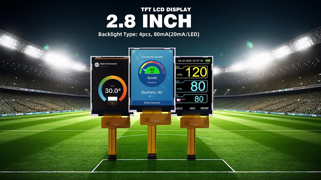 Explore the 2.8” TFT LCD by KINGWAY | Compact Size, Big Impact! 💡
