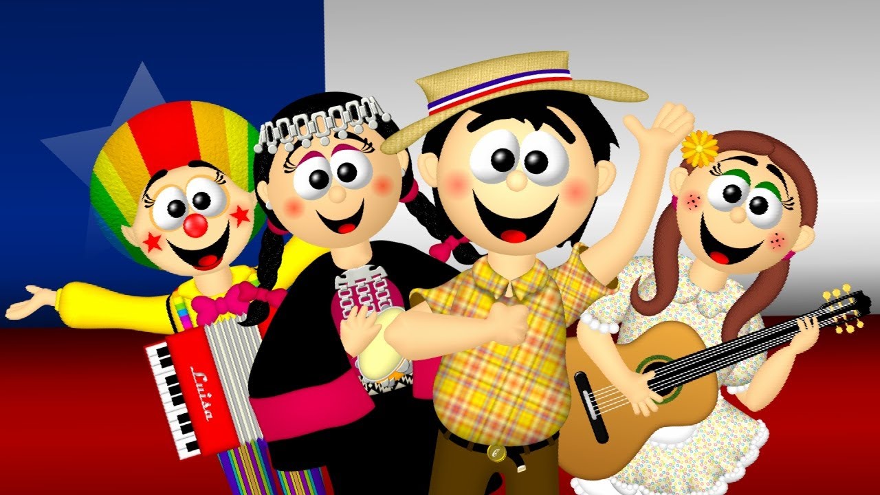 🇨🇱🌹LOS COLORES DE MI BANDERA - (Cueca infantil) la Fonda de Caramelo ft. tío Fome - 🏔⚪🔵🔴🇨🇱